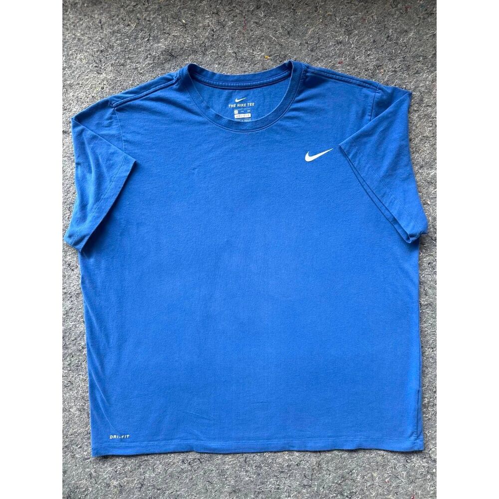 Nike The Nike Tee Dri-FIT Men’s XXL Blue Short Sleeve Athletic T-Shirt